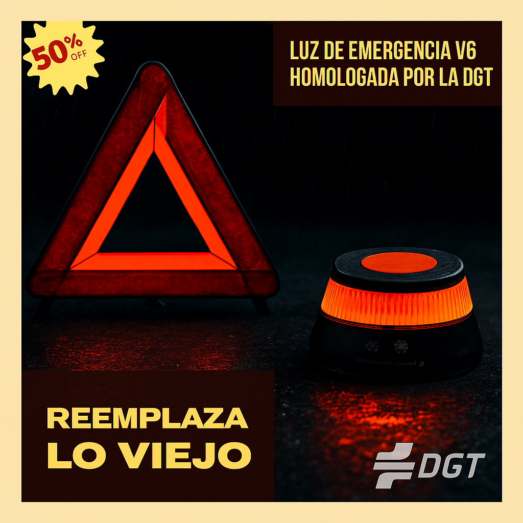 Protege tu vida y evita sanciones: Baliza V16 THULOS® homologada, geolocalizada y visible hasta 3 km.