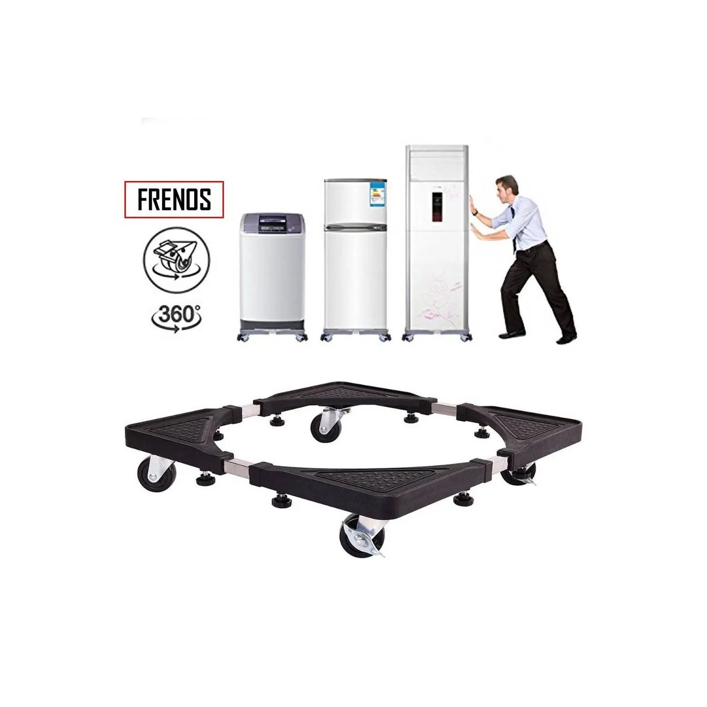 Moveasy® Base Móvil Ajustable – Mueve Muebles y Electrodomésticos Pesados sin Esfuerzo
