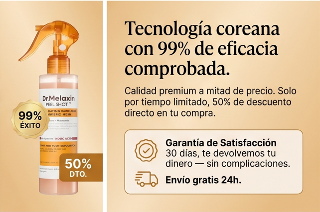 ¡Renueva tu piel al instante! Exfoliación suave y visible desde la primera aplicación