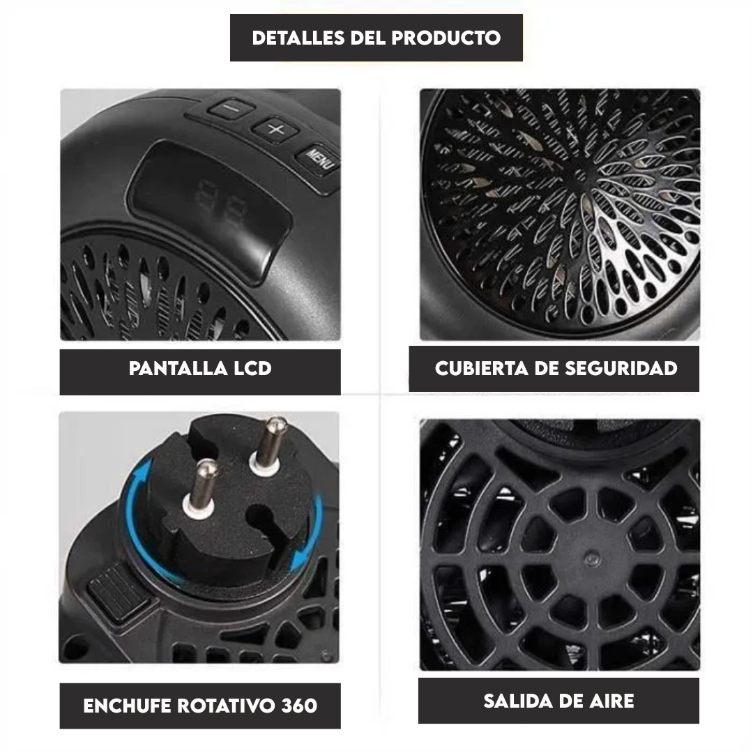 ¡Llévate la Manta con Figuras Brillantes GRATIS! Calefactor de Pared que Calienta tu Habitación en Minutos.