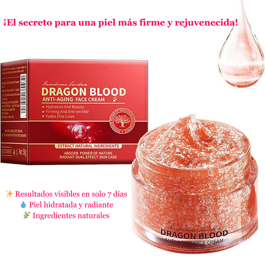 3X1 DRAGON BLOOD® | Rellena arrugas, reafirma y devuelve la luz a tu piel. Incluye 2 Cremas + 1 Sérum.