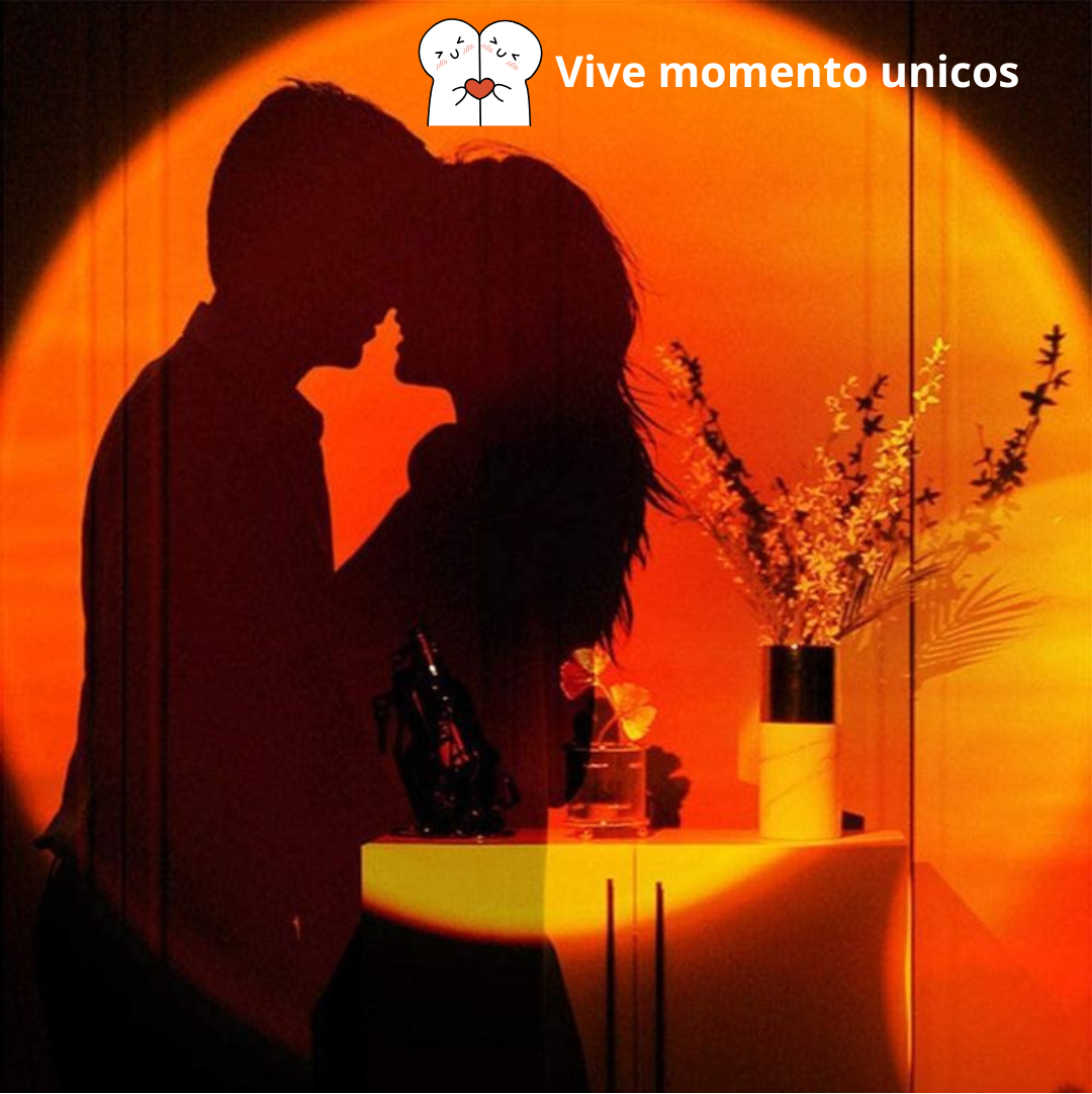 🌅 LUZAT® Sunset Lamp — Proyector LED RGB + Rotación 360°. Crea atardeceres en tu habitación