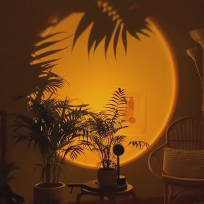 🌅 LUZAT® Sunset Lamp — Proyector LED RGB + Rotación 360°. Crea atardeceres en tu habitación