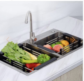 ESTANTERÍA DE COCINA RETRÁCTIL PARA FREGADERO – ORGANIZA Y GANA ESPACIO INTELIGENTEMENTE